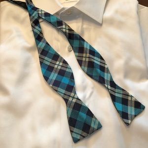 An Original Penguin Blue-tone Madras Bow tie